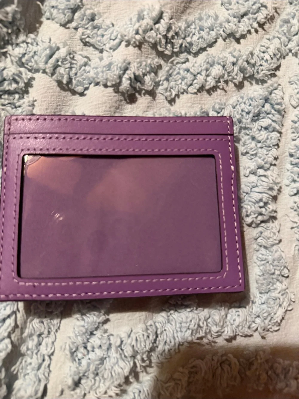 Coach Quilted Card Case in Lavender Purple